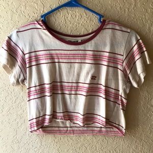 Cropped Stripped Billabong top